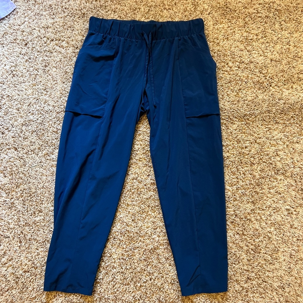 Blue ankle pants